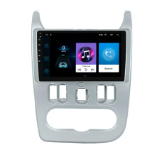 Штатна магнітола Lesko для Dacia Sandero I 2007-2012 екран 9" 1/16Gb Wi-Fi GPS Base