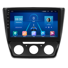 Штатна магнітола Lesko для Skoda Yeti I Рестайлінг 2013-2018 екран 10" 4/32Gb 4G Wi-Fi GPS Top