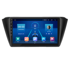 Штатна магнітола Lesko для Skoda Fabia III Рестайлінг 2018-2021 екран 9" 4/32Gb 4G Wi-Fi GPS Top