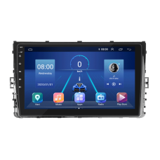 Штатная магнитола Lesko для Volkswagen Jetta VII 2018-н.в. экран 9" 4/32Gb 4G Wi-Fi GPS Top