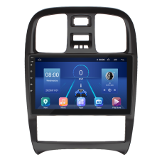 Штатна магнітола Lesko для Hyundai Sonata IV (EF) Рестайлінг 2001-2012 екран 9" 2/32Gb 4G Wi-Fi GPS Top