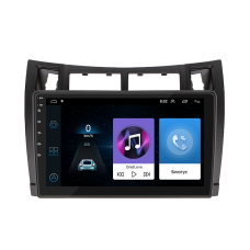 Штатная магнитола Lesko для Toyota Yaris II 2005-2009 экран 9" 1/16Gb Wi-Fi GPS Base