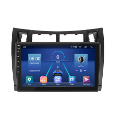 Штатная магнитола Lesko для Toyota Yaris II 2005-2009 экран 9" 2/32Gb 4G Wi-Fi GPS Top