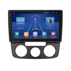 Штатная магнитола Lesko для Volkswagen Jetta V 2005-2011 экран 10" 4/64Gb 4G Wi-Fi GPS Top