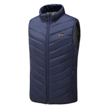 Жилетка з підігрівом від повербанка USB M01-9S Blue 9 зон підігріву для туризму активного відпочинку L