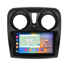 Штатна магнітола Lesko для Dacia Dokker I Рестайлінг 2017-н.в. екран 9" 4/64Gb CarPlay 4G Wi-Fi GPS Prime