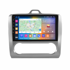 Штатна магнітола Lesko для Ford Focus II 2004-2008 екран 9" 2/32Gb CarPlay 4G Wi-Fi GPS Prime