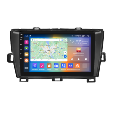 Штатная магнитола Lesko для Toyota Prius III (XW30) 2009-2011 экран 9" 2/32Gb CarPlay 4G Wi-Fi GPS Prime