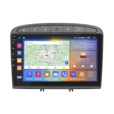 Штатна магнітола Lesko для Peugeot 308 I Рестайлінг 2011-2015 екран 9" 2/32Gb CarPlay 4G Wi-Fi GPS Prime