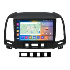 Штатна магнітола Lesko для Hyundai Santa Fe II Рестайлінг 2009-2012 екран 9" 4/64Gb CarPlay 4G Wi-Fi GPS Prime
