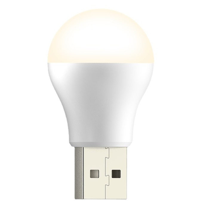 Лампа светодиодная USB 2023 для повербанка Тёплый свет-Lesko