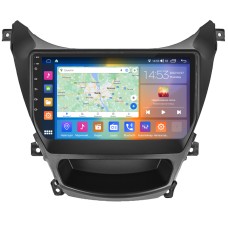 Штатна магнітола Lesko для Hyundai Elantra V (MD) Рестайлінг 2013-2016 екран 9" 4/64Gb CarPlay 4G Wi-Fi GPS Prime