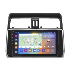 Штатная магнитола Lesko для Toyota Land Cruiser Prado 150 Series Рестайлинг 2 2017-2020 экран 10" 4/64Gb CarPlay 4G Wi-Fi GPS Prime