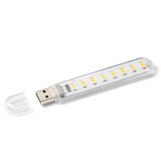 Лампа светодиодная USB H1926-8 LED для повербанка ноутбука Холодный свет