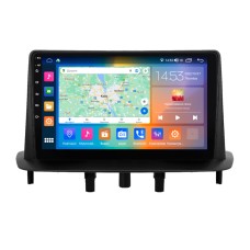 Штатна магнітола Lesko для Renault Megane III Рестайлінг 2 2014-2016 екран 9" 2/32Gb CarPlay 4G Wi-Fi GPS Prime