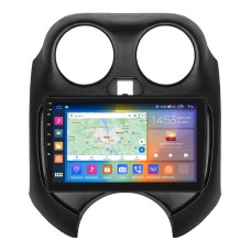 Штатная магнитола Lesko для Nissan Micra IV (K13) 2010-2013 экран 9" 4/64Gb CarPlay 4G Wi-Fi GPS Prime