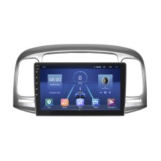 Штатна магнітола Lesko для Hyundai Accent III 2006-2011 екран 9" 6/128Gb 4G Wi-Fi GPS Top