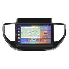 Штатна магнітола Lesko для Hyundai Solaris II Рестайлінг 2020-н.в. екран 9" 4/64Gb CarPlay 4G Wi-Fi GPS Prime