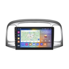 Штатна магнітола Lesko для Hyundai Verna II 2005-2010 екран 9" 2/32Gb CarPlay 4G Wi-Fi GPS Prime