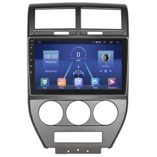 Штатна магнітола Lesko для Jeep Compass I 2006-2010 екран 10" 4/64Gb 4G Wi-Fi GPS Top