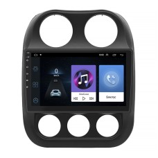 Штатна магнітола Lesko для Jeep Compass I Рестайлінг 2 2013-2016 екран 10" 1/16Gb Wi-Fi GPS Base