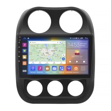 Штатна магнітола Lesko для Jeep Compass I Рестайлінг 2010-2013 екран 10" 4/64Gb CarPlay 4G Wi-Fi GPS Prime