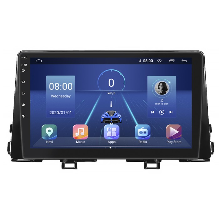 Штатная магнитола Lesko для Kia Morning III 2017-н.в. экран 9