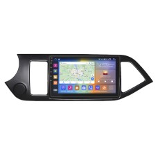 Штатна магнітола Lesko для Kia Picanto II Рестайлінг 2015-2017 екран 9" 2/32Gb CarPlay 4G Wi-Fi GPS Prime