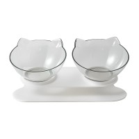 Миска для котів подвійна Taotaopets 117718 27,5*13*12 см White