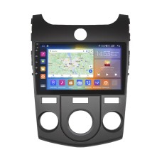 Штатна магнітола Lesko для Kia Cerato II Manual AC 2008-2013 екран 9" 4/64Gb CarPlay 4G Wi-Fi GPS Prime