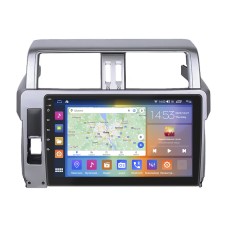 Штатная магнитола Lesko для Toyota Land Cruiser Prado 150 Series Рестайлинг 1 2013-2017 экран 10" 2/32Gb CarPlay 4G Wi-Fi GPS Prime
