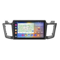 Штатная магнитола Lesko для Toyota RAV4 IV (CA40) Рестайлинг 2015-2019 экран 10" 4/64Gb CarPlay 4G Wi-Fi GPS Prime