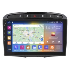 Штатна магнітола Lesko для Peugeot 308 I 2007-2011 екран 9" 2/32Gb CarPlay 4G Wi-Fi GPS Prime