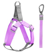 Шлей для собак або кішок з повідцем Taotaopets 171120 Purple L (2.0 cm)