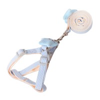 Шлей для собак або кішок з повідцем Taotaopets 1710118 Blue (1.0 cm)