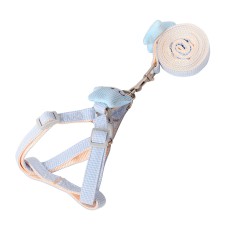 Шлей для собак або кішок з повідцем Taotaopets 1710118 Blue (1.0 cm)