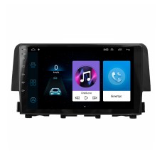Штатна магнітола Lesko для Honda Civic X 2015-2021 екран 9" 1/16Gb Wi-Fi GPS Base