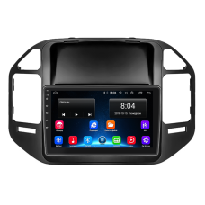 Штатная магнитола Lesko для Mitsubishi Pajero III Рестайлинг 2002-2006 экран 9" 2/32Gb 4G Wi-Fi GPS Top