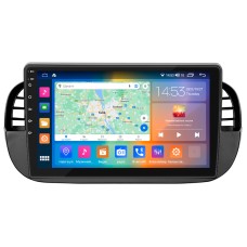 Штатна магнітола Lesko для Fiat 500 II 2007-2015 екран 9" 4/64Gb CarPlay 4G Wi-Fi GPS Prime