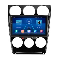 Штатная магнитола Lesko для Mazda 6 I (GG) Рестайлинг 2005-2008 экран 9" 6/128Gb 4G Wi-Fi GPS Top