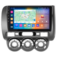 Штатна магнітола Lesko для Honda Fit I Manual AC 2001-2008 екран 9" 4/64Gb CarPlay 4G Wi-Fi GPS Prime