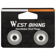 Заглушки в руль West Biking YP0804058 Silver