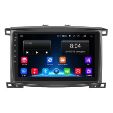 Штатная магнитола Lesko для Toyota Land Cruiser 100 Series Рестайлинг 2 2005-2007 экран 10" 2/32Gb Wi-Fi GPS Base