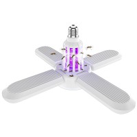 Лампа знищувач 2 в 1 комарів світлодіодна лампа пастка антимоскітний світильник 4+1 E27