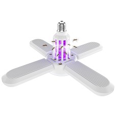 Лампа знищувач 2 в 1 комарів світлодіодна лампа пастка антимоскітний світильник 4+1 E27