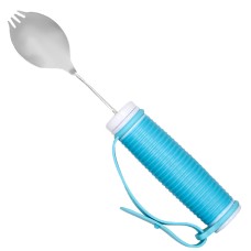 Столовий набір 2 в 1 STSE-018-1 для людей з тремором або артритом вилка ложка з фіксатором