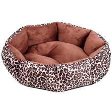 Лежак для котов собак круглый SY-2022-1208-97 Leopard M (50*18 см)