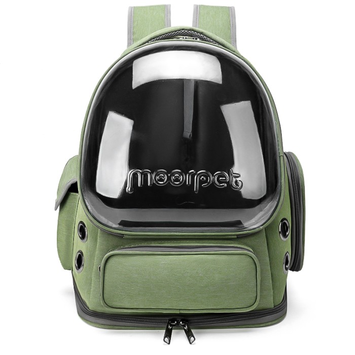 Рюкзак-переноска для кошек Taotaopets 251103 Panoramic с прозрачным окном Green