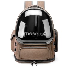 Рюкзак-перенесення для кішок Taotaopets 251103 Panoramic з прозорим вікном Brown