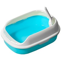 Туалет для кішок з лопаткою Taotaopets 226611 40*29*13,5 см Blue